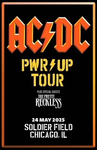 ACDC 2025 Chicago Gerahmtes Konzert Poster - Bild 1 von 2