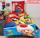 Super Mario Movie Jump Single Duvet Kids Bedding Reversible Cover German/DE Size