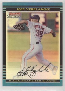 2002 Bowman Chrome Refractor /500 Jeff Verplancke #254 Rookie RC