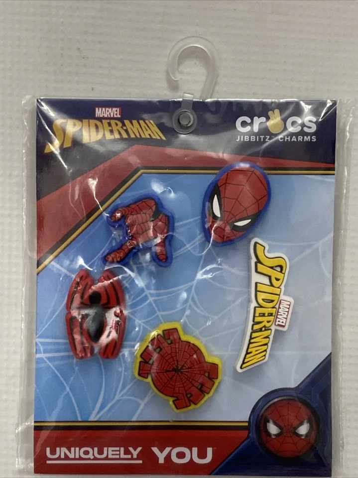 Crocs Jibbitz 5-Pack Marvel SpiderMan Shoe CharmS Jibbitz Spider-Man