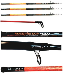 OFFERTA 3 CANNE DA PESCA FONDO SURFCASTING BEACH LEDGERING MARE LAGO - Foto 1 di 5
