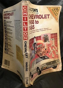 "Chilton's Repair & Tune Up Guide - Chevrolet - 1968 to 1985" Paperback Book! - Imagen 1 de 6