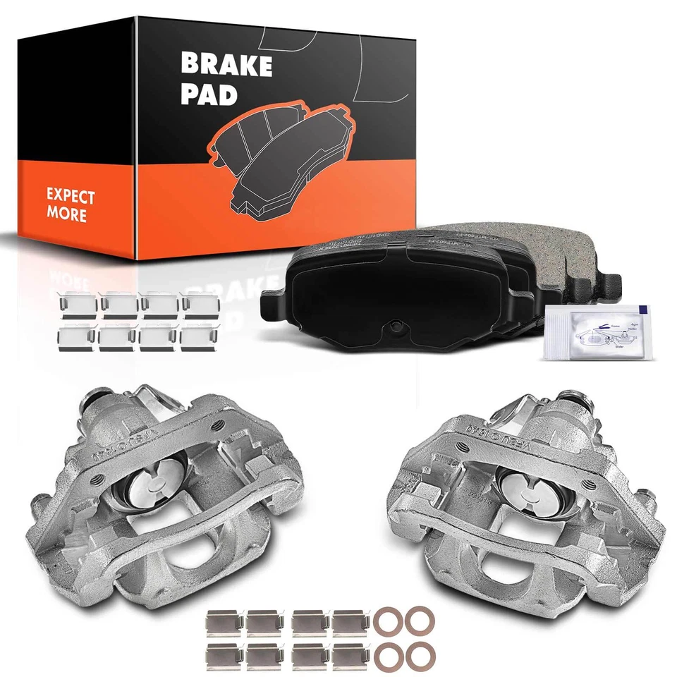 Pinzas de freno traseras izquierda y derecha + pastillas de freno para Ford Explorer 11-15 Flex Lincoln MKT Foto 1 de 4