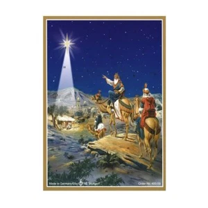 Victorian Snowscene Santa Sleigh Richard Sellmer Mini Advent Card 105 x 155 mm - Picture 1 of 1