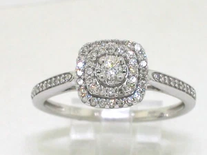 Brillant Ring 585 Weißgold 14Kt Gold total 0,27ct Wesselton Diamanten - Bild 1 von 5