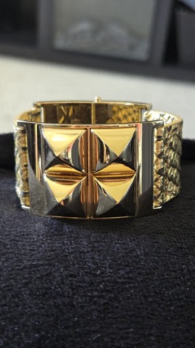 Michael Kors Bracciale Piramide In rilievo in pelle di serpente