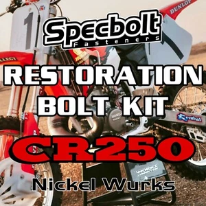 Kit de pernos de restauración Specbolt para sujetadores Honda CR250 níquel Wurks CR 250 - Imagen 1 de 12