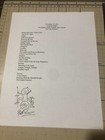 Phil Collins signed Setlist 2021 Genesis REPRINT