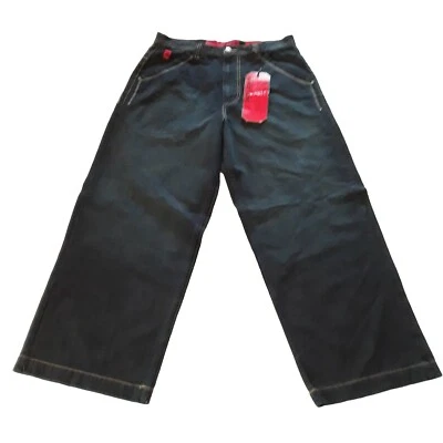Pantalones de mezclilla oscuros Eagle 34x30 Skater Grunge JNCO vintage años 90 Y2K 4 bolsillos nuevos con etiquetas  Foto 1 de 4