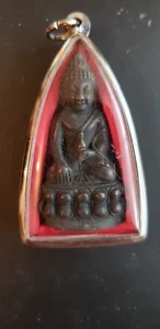 THAI BRONZE BUDDHIST TEMPLE PHRA KRING - Picture 1 of 4