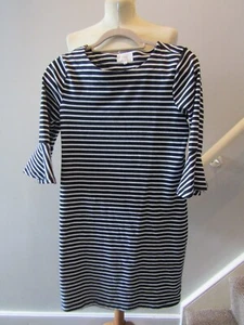 Next Damenkleid dunkelblau weiß gestreift Stretch UK-Größe 10 - Bild 1 von 3