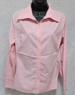 Camisa blusa top mujer New York & Company talla M rosa mediana Foto 1 de 4