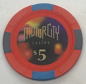 Motorcity Casino - Ficha de $5 - Detroit Michigan H&C - Imagen 1 de 2