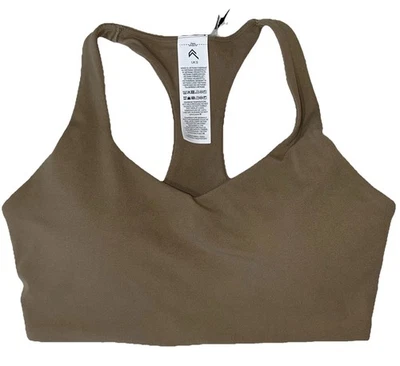 NUEVO CON ETIQUETAS🎀ONER ACTIVE🎀PEQUEÑO🎀SUJETADOR DEPORTIVO SOFTMOTION🎀RACERBACK, CON TAZAS🎀MARRÓN MUSGO Foto 1 de 4