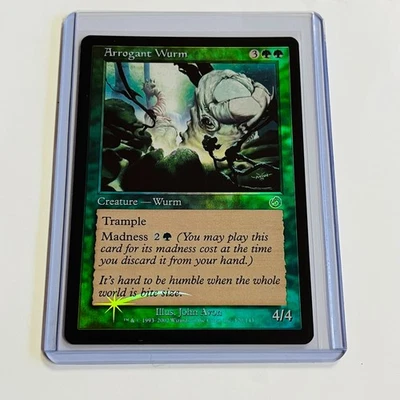 2002 Magic: The Gathering TORMENT Arrogant Wurm FOIL 120/143 NM - Image 1 of 2