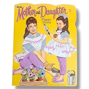 Mutter und Tochter Papierpuppen Saalfeld 1963 geformter Einband ungeschnitten Vintage - Bild 1 von 3