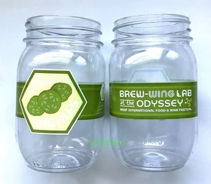 Disney 2 Pickle Milkshake Plastic Jar Cups Muppets Epcot Food Wine Festival 2025 - Picture 1 of 2