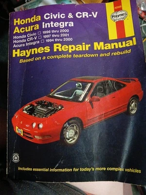 Honda Civic & CR-V Acura Integra Haynes Repair Manual - Image 1 of 2