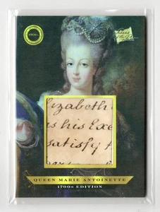 2024 Pieces of the Past 1700's Queen Marie Antoinette JUMBO HANDWRITING RELIC - Picture 1 of 1