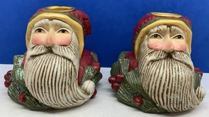 Midwest of Canon Falls Santa Taper Candle Holder - Set of 2 - Picture 1 of 7