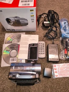 Canon HG20 Camcorder PAL Full HD 1920x1080 60GB HDD Video Camera 12x Opt Zoom - Picture 1 of 10