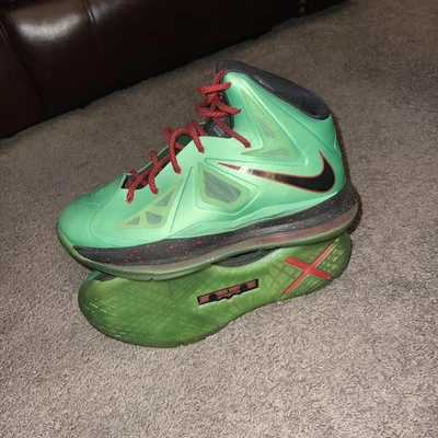 Nike LeBron X 10 Cutting Jade 2012 talla 6,5 Foto 1 de 3