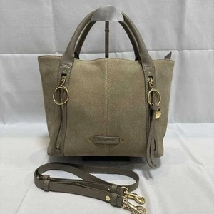 SEE BY CHLOE Harriet Shoulder Bag Handbag 2way Beige Used From Japan - Picture 1 of 12