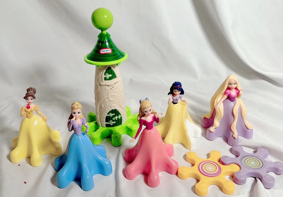 👑� Little Tikes Gear Works Disney Princess Spin Tower Lote (8 piezas) Foto 1 de 3