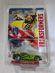 Hot Wheels 2024 TRASFORMATORE CORVETTE C7.R con protezione Silver Series Verde - Nuovo! - Foto 1 di 5