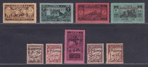 Alaouites Scott J1 J10 MHR 1925 Overprinted Stamps of Syria Postage Due SCV $75 - Picture 1 of 2