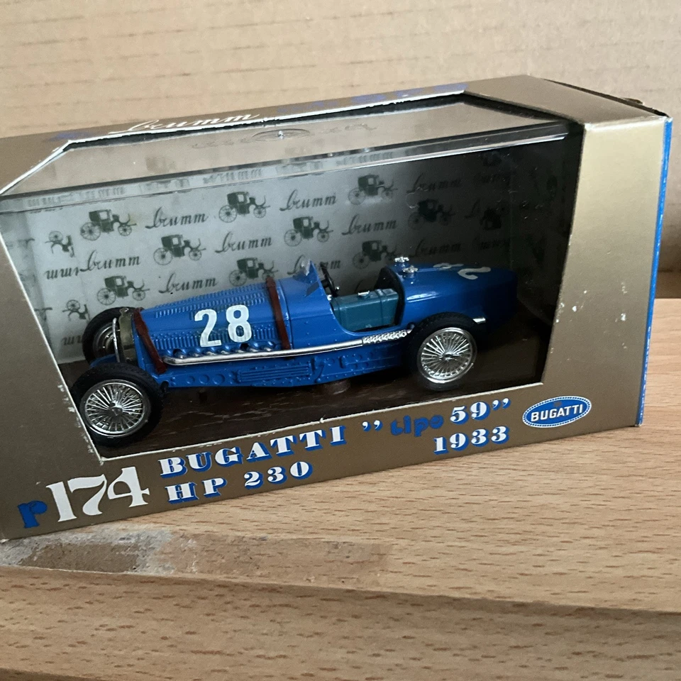 Brumm Serie Coleccionista Modelo 1933 BUGATTI TIPO 59 Hecho en Italia Foto 1 de 1