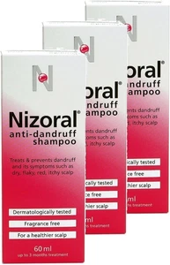 Champú anticaspa Nizoral 60 ml **OFERTA DE 3 PAQUETES** - Imagen 1 de 11