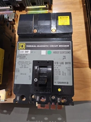 Square D - SFA3100 - MCCB 100 Amp Mccb 100a - Circuit Breaker - Image 1 of 4