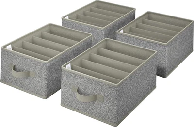 Organizer per Armadio, 4 Pezzi Contenitori per Armadio Salvaspazio, Organizer Ca - Immagine 1 di 4