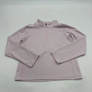 Athletic Works Sweater Youth Girl Small Pink Solid Zip..#30735 - Picture 1 of 8