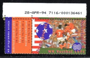 1994 Nederland SC# 862 - World Cup Soccer Championships, U.S. - M-NH - Picture 1 of 1