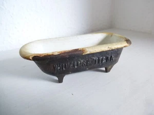 Alte Guss Emaillie Badewanne Wilhelmshütte auch für Puppenstube von ca.1930 - Bild 1 von 6