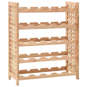 vidaXL Wine Rack for 25 Bottles Solid Walnut Wood 63x25x73 cm - Picture 1 of 11