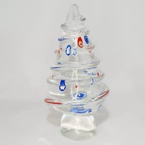 Nastro applicato albero di Natale Millifiori Bullicante stile Murano rosso bianco blu - Foto 1 di 7