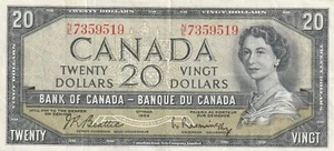 Canada 1954 $20.00 NE - Picture 1 of 2