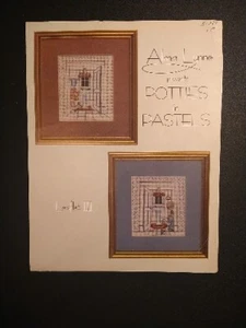Potties in Pastels Alma Lynne Cross Stitch Bathroom Patterns Designs Leaflet 3 - Picture 1 of 1