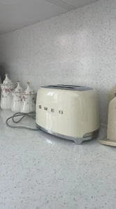 SMEG TSF01CRUS 50's Retro Style Aesthetic 2 Slice Toaster - Cream - Picture 1 of 4