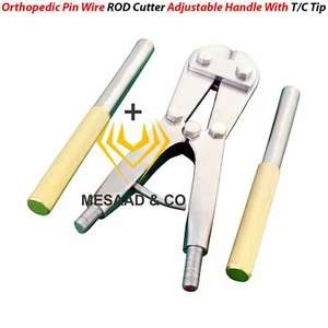 Orthopädischer Pin Drahtstabschneider verstellbarer Griff mit TC-Spitze 18 Zoll chirurgischer Inst - Bild 1 von 3