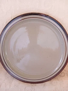1 Vtg Sierra by Otagiri 8.5” Dinner Plate Speckled Brown Stoneware Japan MCM - Picture 1 of 7