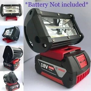 Bosch Compatible 18v LED Work Light Torch Flood Light High Brightness Lithium - Picture 1 of 5