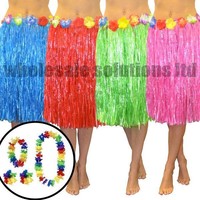 Hawaii-Kette Blumenkette – Bunt, 1 M Lang, Für Hawaii-Party & Urlaubsdeko