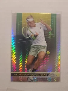 2024 Topps Chrome Tennis Alejandro Davidovich Fokina #148 Prism Refractor - Picture 1 of 2