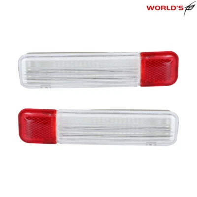 For Chevy Silverado GMC Sierra 01-06 Pair Plastic Door Reflector Light Panel L+R - Image 1 of 4