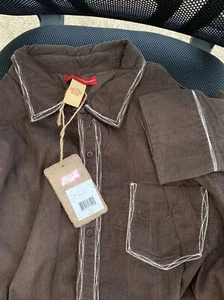 American Exchange XXL, braunes Cord Herren Hemd, wunderschön, neu mit Etikett " - Bild 1 von 2