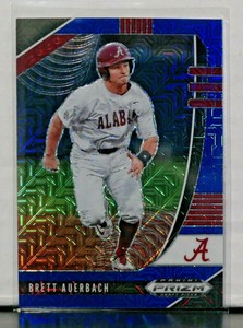 2020 PANINI PRIZM DRAFT BRETT AUERBACH BLUE MOJO PRIZM #PDP160